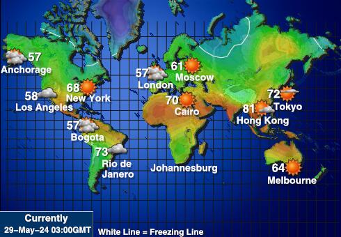 Marshall Adaları Hava sıcaklığı haritası 