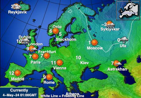 Mediterania Peta Suhu Cuaca 