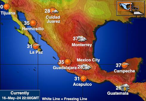 Mexico Weather Temperature Map 