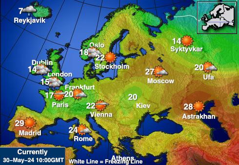 Moldova Peta Suhu Cuaca 