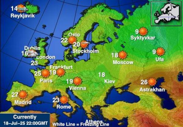 Moldova Weather Temperature Map