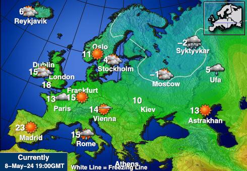 Молдова Карта погоды Температура 