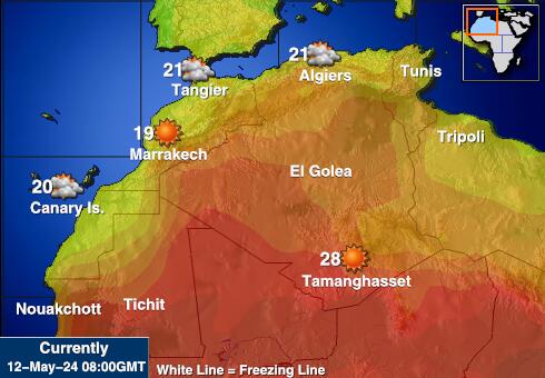 Morocco Temperatura meteorologica 