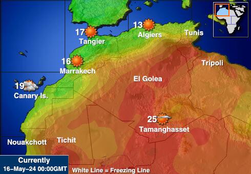 Morocco Weather Temperature Map 