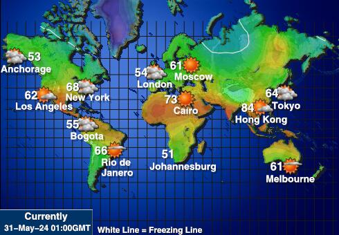 Đảo Navassa Bản đồ nhiệt độ thời tiết 