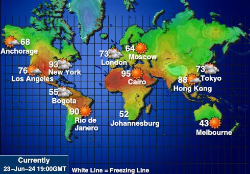 ナヴァッサ島 天気温度マップ 