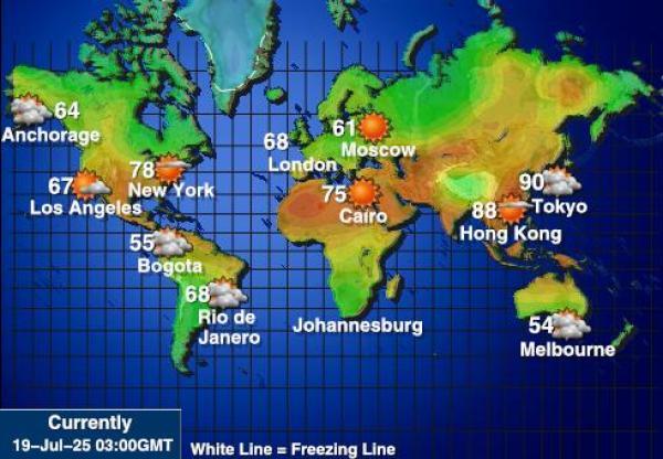 Navassa Island Weather Temperature Map