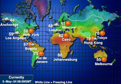 Insula Navassa Weather Temperature Map 