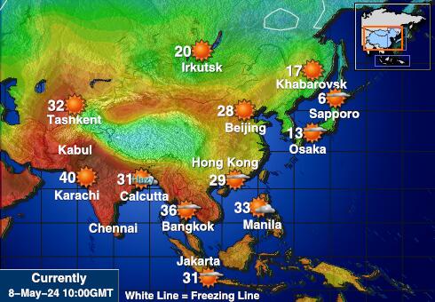 Nepal Weather Temperature Map 