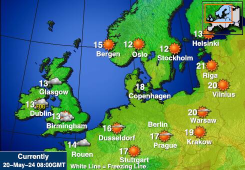 Hollanda Hava sıcaklığı haritası 