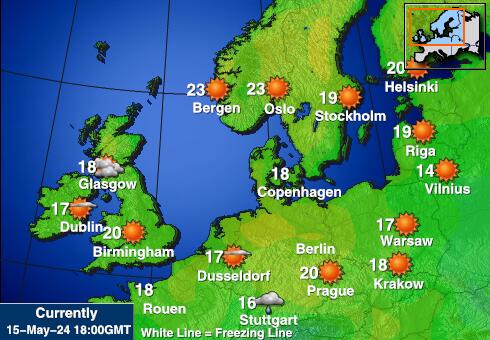 Hollanda Hava sıcaklığı haritası 