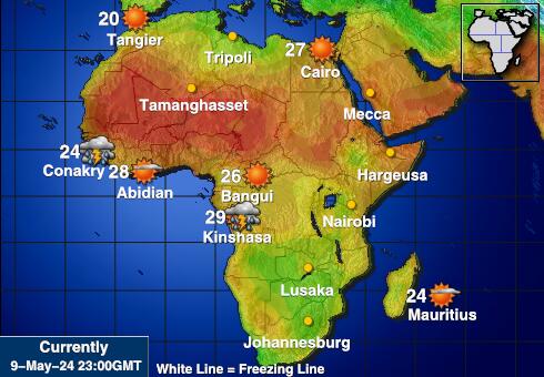 Niger Peta suhu cuaca 