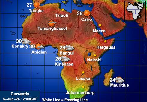 Niger Ilm temperatuur kaart 