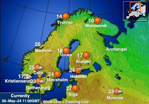 挪威 天气温度图 