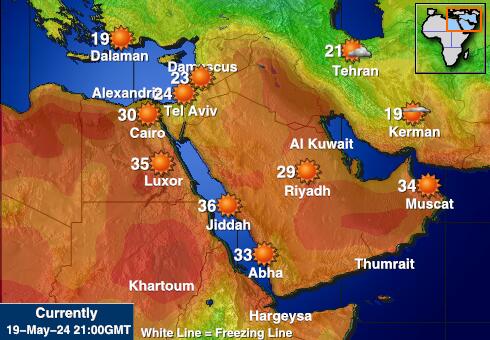 Oman Vädertemperaturkarta 