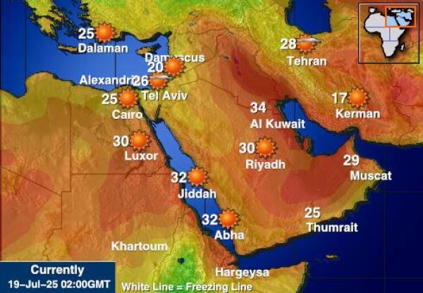 Oman Weather Temperature Map