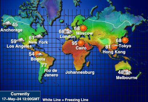 Palau Harta temperaturii vremii 