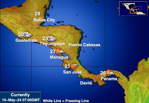 Panama Været temperatur kart 