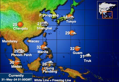Парасельские острова Карта погоды Температура 