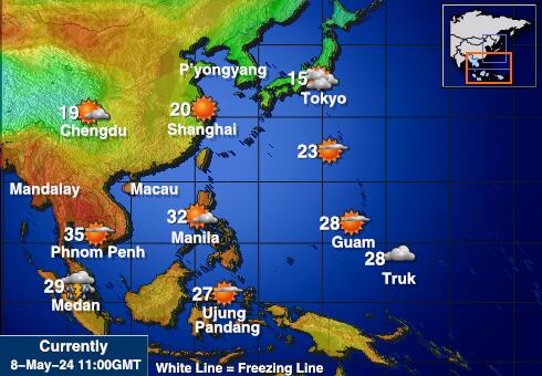 Filipine Weather Temperature Map 