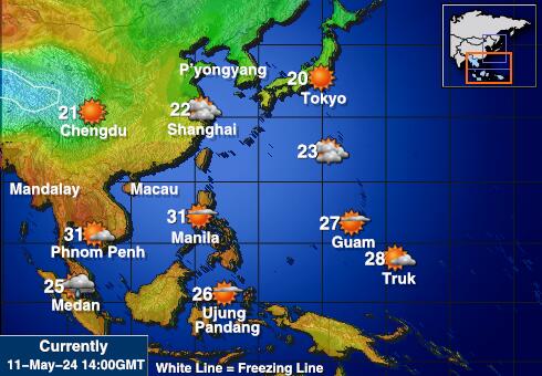 Philippines Weather Temperature Map 