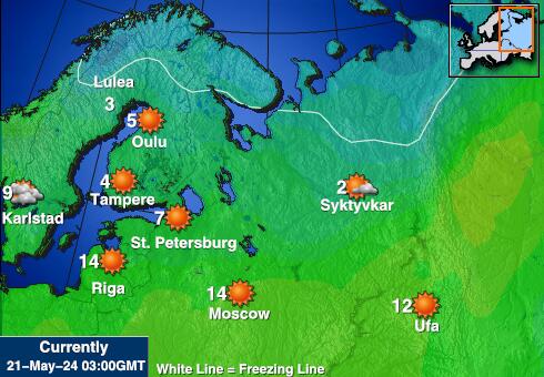Romanya Hava sıcaklığı haritası 