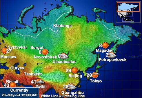 俄国 天气温度图 