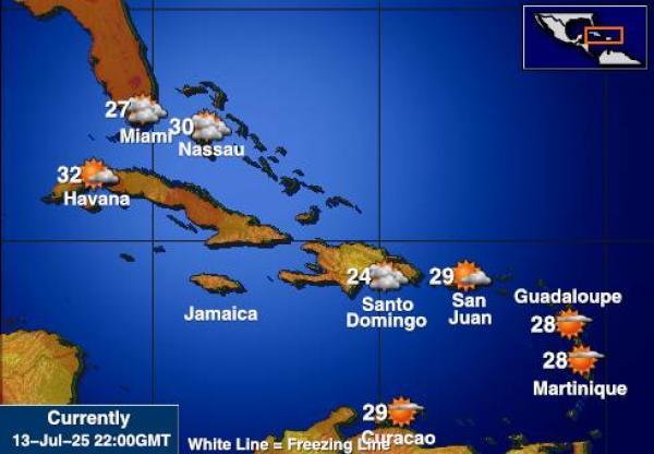 Saint Barthélemy Temperatura meteorologica 