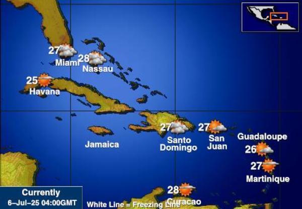 Saint Barthélemy Temperatura meteorologica 