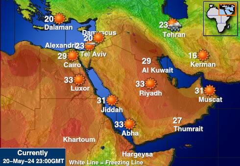 Saudi Arabia Temperatura meteorologica 
