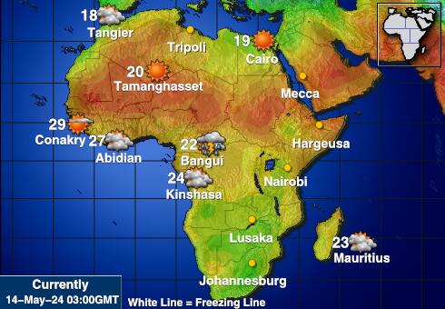 Seychelles Peta Suhu Cuaca 