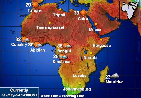Seychellit Sää lämpötila kartta 