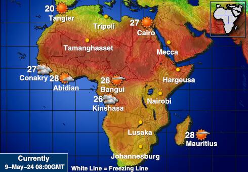 Сейшельские острова Карта погоды Температура 