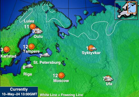Slovenia Været temperatur kart 