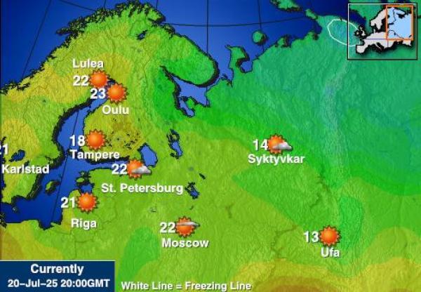 Slovenia Været temperatur kart