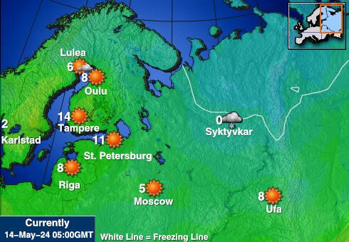 Словения Карта погоды Температура 