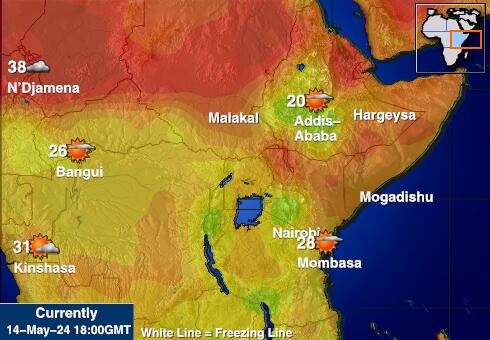 ソマリア 天気温度マップ 