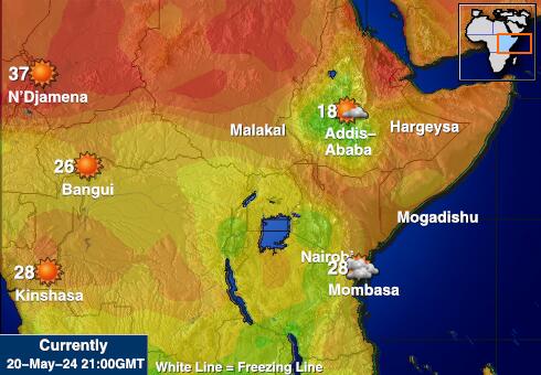Somali Temperatura Mapa pogody 