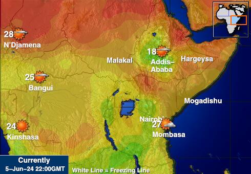 Somalia Weather Temperature Map 