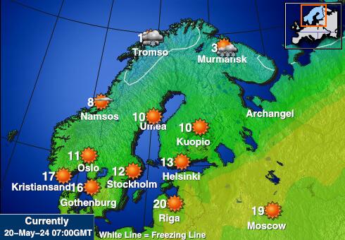 Sweden Temperatura meteorologica 