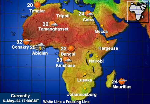 Ostrov Tromelin Mapa teplôt počasia 