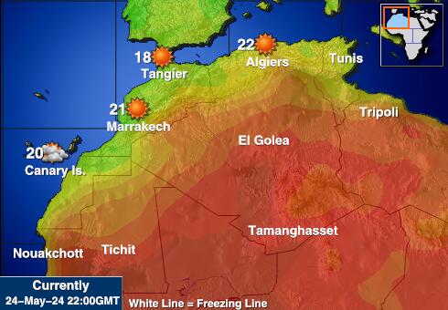 Tunisia Temperatura meteorologica 