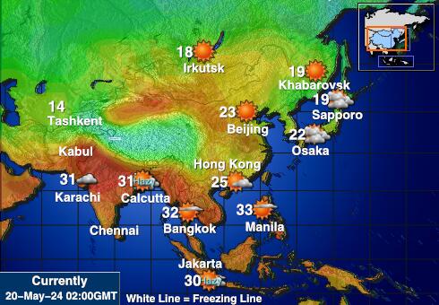 Turkmenistan Vejret temperatur kort 