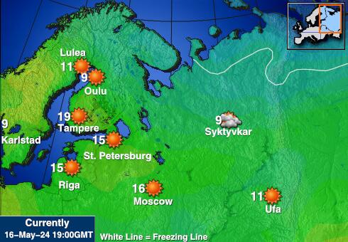 Ukrajna Időjárás hőmérséklet térképen 