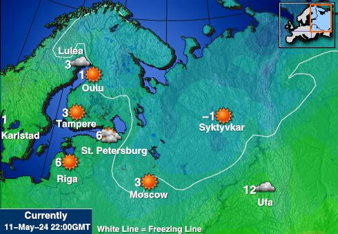 Ukraina Været temperatur kart 