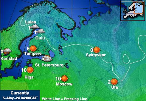 Украина Карта погоды Температура 