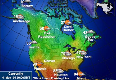 رود ايلاند الولايات المتحدة الأمريكية خريطة درجة حرارة الطقس 