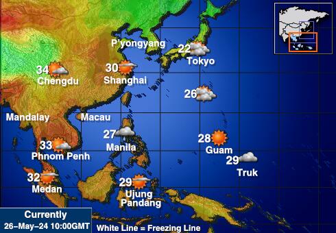 越南 天气温度图 