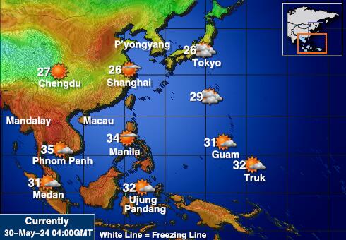 Vietnam Hava sıcaklığı haritası 