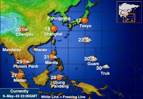 Vietnam Peta Suhu Cuaca 